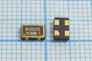 Кварцевый генератор 28 МГц - 28000 SMD05032C4 T/CM 3,3В MSO5032L MEC