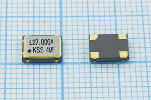 Кварцевый генератор 27 МГц - 27000 SMD07050C4 CM 3,3В FXO-31FL KSS Кварцевый генератор 27 МГц - 27000 SMD07050C4 CM 3,3В FXO-31FL KSS