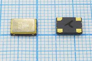 Кварцевый генератор 16 МГц - 16000 SMD07050C4 T/CM 5В SOC7 Кварцевый генератор 16 МГц - 16000 SMD07050C4 T/CM 5В SOC7