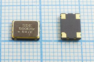 Кварцевый генератор 500 КГц - SMD07050C4 CM 5В SOC7-500kHz-5V Кварцевый генератор 500 КГц - SMD07050C4 CM 5В SOC7-500kHz-5V