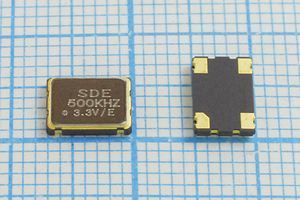 Кварцевый генератор 500 КГц - SMD07050C4 CM 3,3В SOC7-500kHz-3,3V Кварцевый генератор 500 КГц - SMD07050C4 CM 3,3В SOC7-500kHz-3,3V