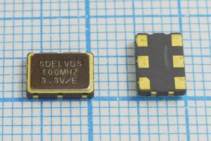 Кварцевый генератор 100 МГц - 100000 SMD07050C6 LVDS 3,3В SOC7_LVDS