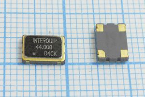 Кварцевый генератор 44 МГц - 44000 SMD07050C4 T/CM 3,3В SOC7