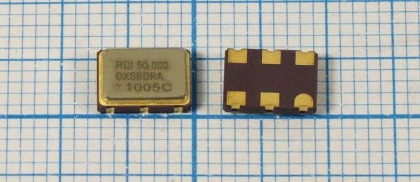 Кварцевый генератор 50 МГц - 50000 VCXO SMD07050C6 CM 3,3В VC0750000XCBDRA