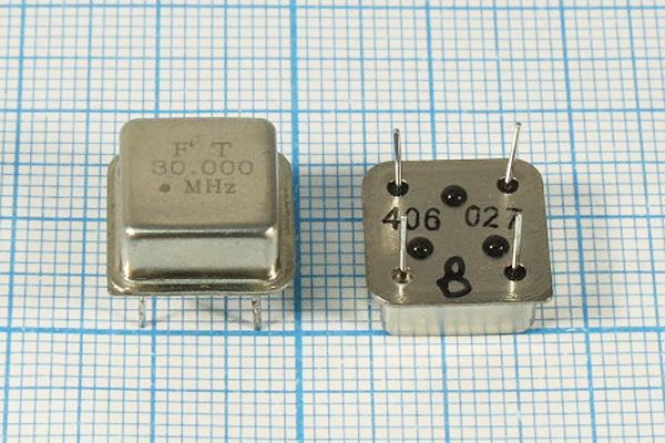 Кварцевый генератор 30 МГц - 30000 HALF T/CM 3,3В FXO-H FT