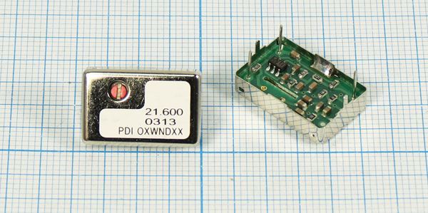 Кварцевый генератор 21,6 МГц - 21600 TCXO 18x12x5 SIN 5В TC2421600XWNDXX PDI
