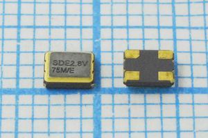 Кварцевый генератор 75 МГц - 75000 SMD03225C4 CM 2,8В PX3225 SDE Кварцевый генератор 75 МГц - 75000 SMD03225C4 CM 2,8В PX3225 SDE