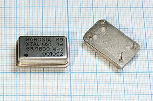 Кварцевый генератор 63,98 МГц - 63980 FULL MEC (XTAL OSC45)