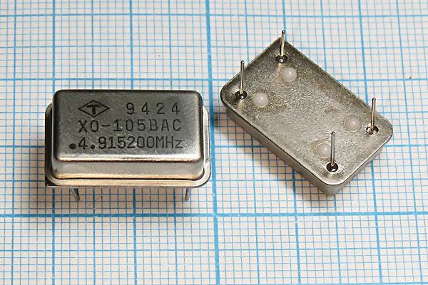 Кварцевый генератор 4,9152 МГц - 4915,2 FULL TTL 5В XO-105BAC