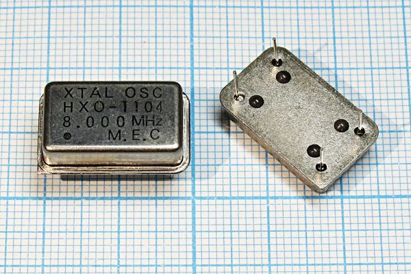 Кварцевый генератор 8 МГц - 8000 FULL TTL 5В HXO-1104 MEC