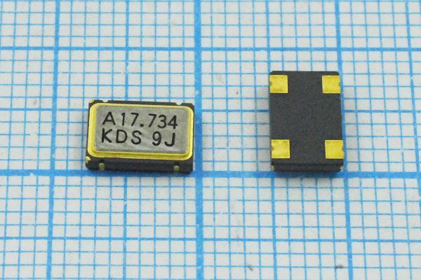Кварцевый генератор 17,734475 МГц - 17734,475 SMD07050C4 T/CM 5В DSO751SA