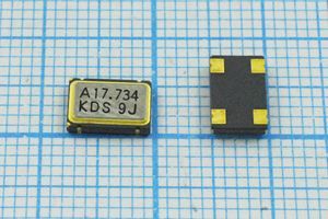 Кварцевый генератор 17,734475 МГц - 17734,475 SMD07050C4 T/CM 5В DSO751SA