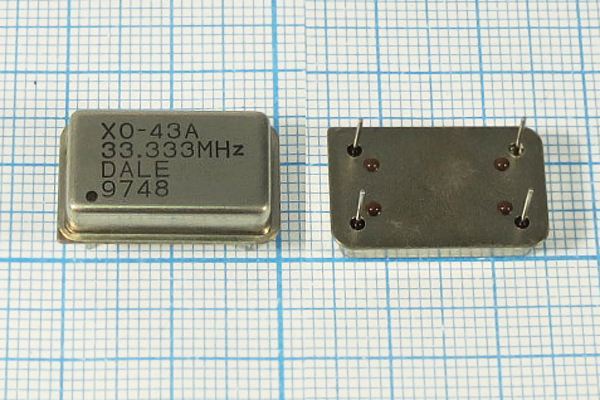 Кварцевый генератор 33,333 МГц - 33333 FULL TTL 5В XO-43A DALE