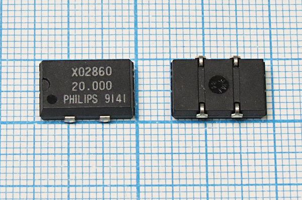 Кварцевый генератор 20 МГц - 20000 SMD14098P4 T/CM 5В SG-615P-C
