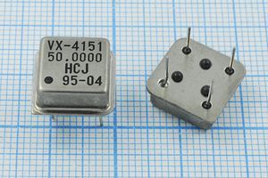 Кварцевый генератор 50 МГц - 50000 HALF TTL 5В VX-4151 HCJ Кварцевый генератор 50 МГц - 50000 HALF TTL 5В VX-4151 HCJ