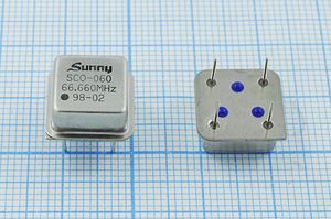 Кварцевый генератор 66,66 МГц - 66660 HALF T/CM 5В SCO-060 SUNNY Кварцевый генератор 66,66 МГц - 66660 HALF T/CM 5В SCO-060 SUNNY