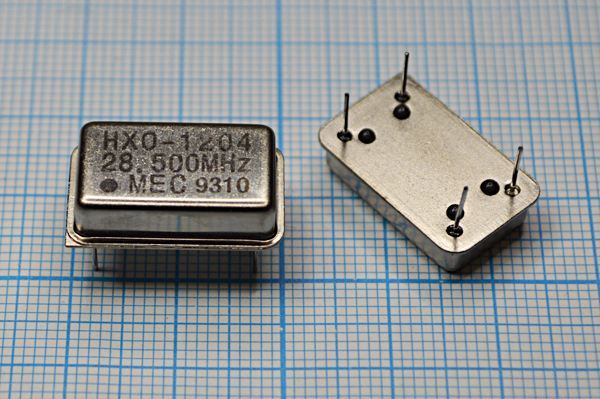 Кварцевый генератор 28,5 МГц - 28500 FULL CM 5В HXO-1204 MEC