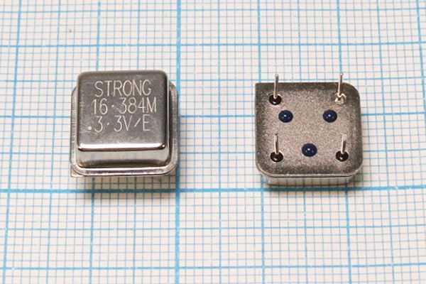 Кварцевый генератор 16,384 МГц - 16384 HALF T/CM 3,3В OSC8 STE