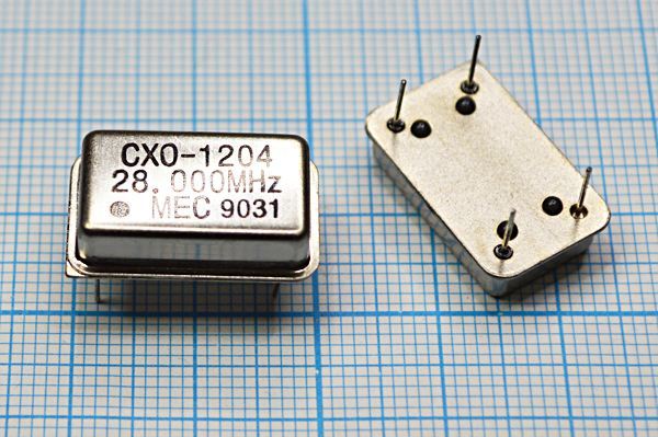 Кварцевый генератор 28 МГц - 28000 FULL CM 5В CXO-1204 MEC