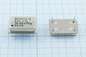 Кварцевый генератор 36,864 МГц - 36864 FULL TTL 5В CXO CXO TTL