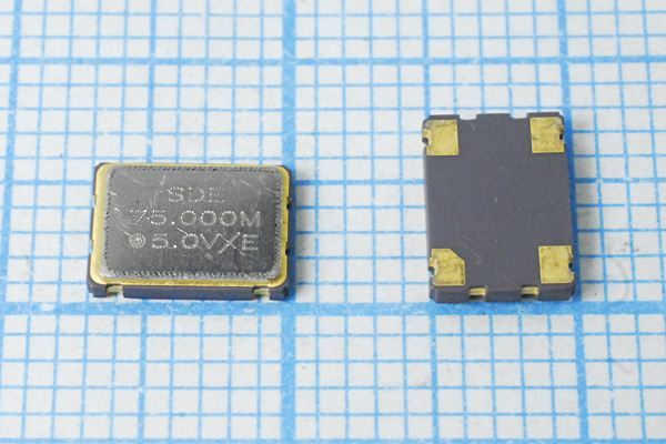 Кварцевый генератор 75 МГц - 75000 SMD07050C4 T/CM 5В SOC7 SDE