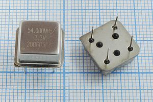 Кварцевый генератор 54 МГц - 54000 HALF T/CM 3,3В 20060508 FT