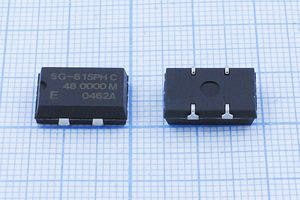 Кварцевый генератор 48 МГц - 48000 SMD14098P4 CM 5В SG-615PH-C