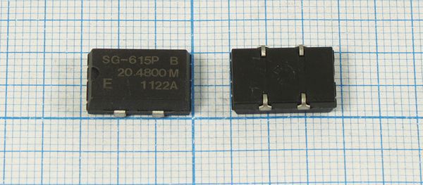 Кварцевый генератор 20,48 МГц - 20480 SMD14098P4 T/CM 5В SG-615P-B