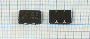 Кварцевый генератор 20,48 МГц - 20480 SMD14098P4 T/CM 5В SG-615P-B