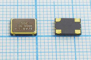 Кварцевый генератор 16 МГц - 16000 SMD07050C4 CM 1,8В SOC7 SDE Кварцевый генератор 16 МГц - 16000 SMD07050C4 CM 1,8В SOC7 SDE