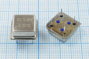 Кварцевый генератор 70,4 МГц - 70400 HALF T/CM 3,3В FLT-H FLT
