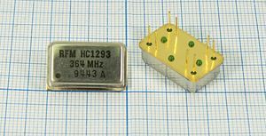 Кварцевый генератор 364 МГц - 364000 VCO DIP16-8 5В HC1293 RFM