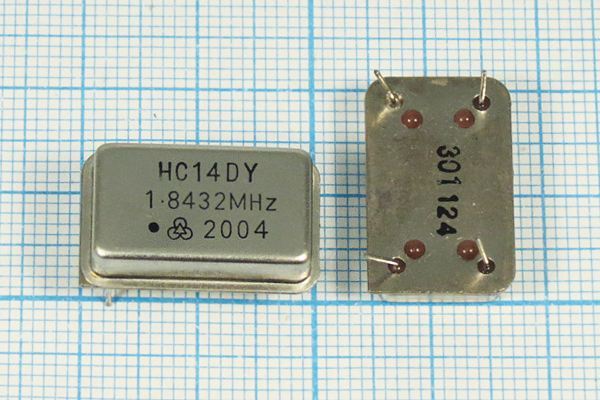 Кварцевый генератор 1,8432 МГц - 1843,2 FULL T/CM 5В HC14DY
