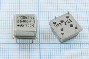 Кварцевый генератор 100 МГц - 100000 HALF T/CM 3,3В HC08DY3,3V