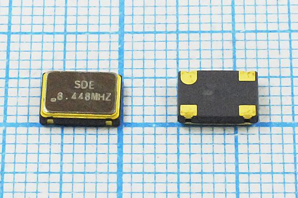 Кварцевый генератор 8,448 МГц - 8448 SMD07050C4 T/CM 3,3В SOC7 SDE