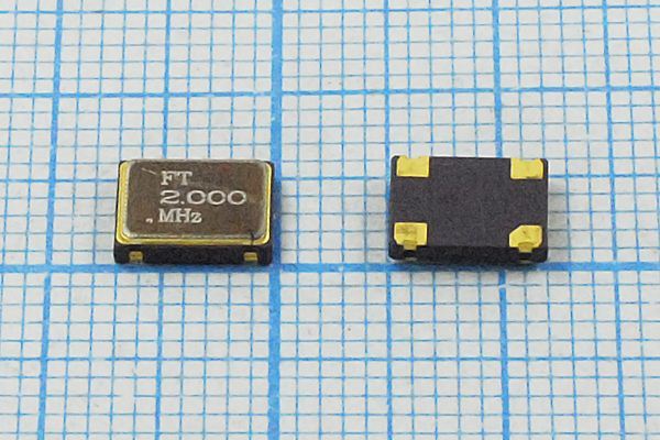 Кварцевый генератор 2 МГц - 2000 SMD07050C4 T/CM 3,3В FXO-SM7 FT