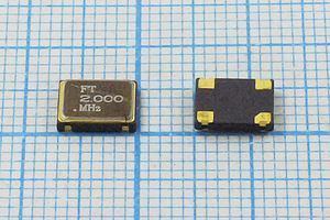 Кварцевый генератор 2 МГц - 2000 SMD07050C4 T/CM 3,3В FXO-SM7 FT