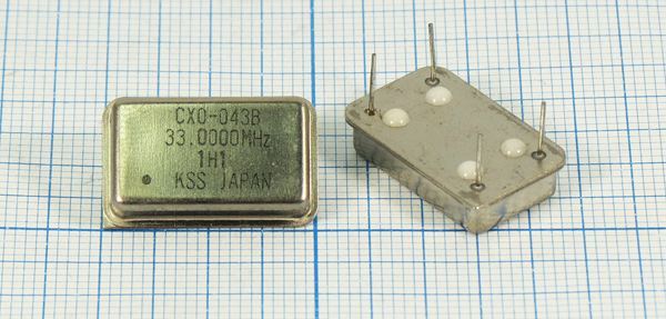 Кварцевый генератор 33 МГц - 33000 FULL 5В CXO-043B KSS