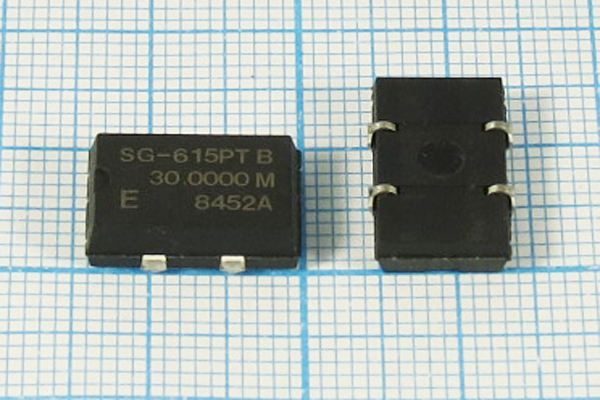 Кварцевый генератор 30 МГц - 30000 SMD14098P4 TTL 5В SG-615PT-B