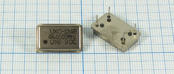 Кварцевый генератор 48 МГц - 48000 FULL 5В UXO-124B UNIDEN