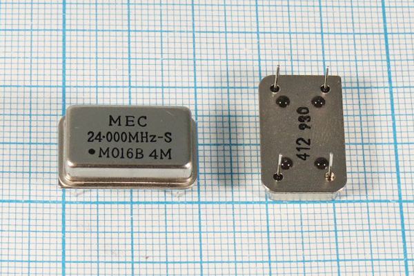 Кварцевый генератор 24 МГц - 24000 FULL T/CM 3,3В MO-16B-S MEC