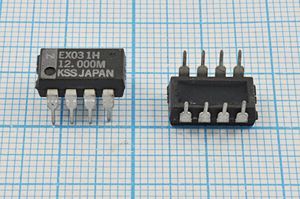 Кварцевый генератор 12 МГц - 12000 DIP-8P CM 5В EXO-3 KSS многочастотный Кварцевый генератор 12 МГц - 12000 DIP-8P CM 5В EXO-3 KSS многочастотный