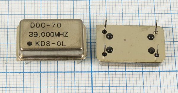 Кварцевый генератор 39 МГц - 39000 FULL TTL 5В DOC-70 KDS