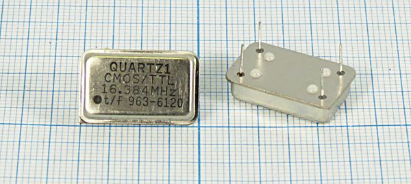Кварцевый генератор 16,384 МГц - 16384 FULL T/CM 5В SCO-020