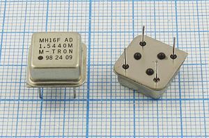 Кварцевый генератор 1,544 МГц - 1544 HALF T/CM 5В MH16FA M-TRON Кварцевый генератор 1,544 МГц - 1544 HALF T/CM 5В MH16FA M-TRON