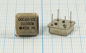 Кварцевый генератор 24 МГц - 24000 HALF T/CM 5В DOC43I KDS Кварцевый генератор 24 МГц - 24000 HALF T/CM 5В DOC43I KDS