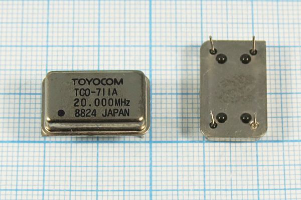 Кварцевый генератор 20 МГц - 20000 FULL TTL 5В TCO-711A TOYOCOM