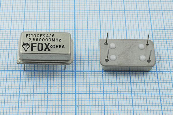Кварцевый генератор 2,56 МГц - 2560 FULL TTL 5В F1100E FOX