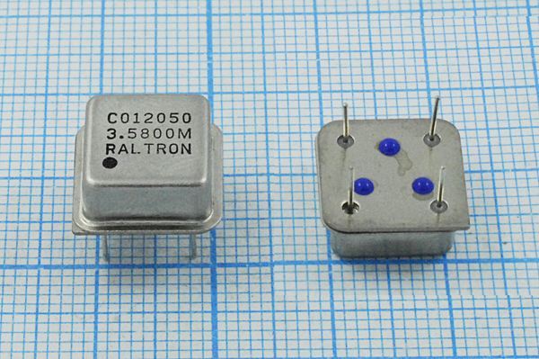 Кварцевый генератор 3,58 МГц - 3580 HALF T/CM 5В CO12050 RALTRON