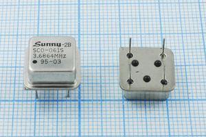 Кварцевый генератор 3,6864 МГц - 3686,4 HALF TTL 5В SCO-061 SUNNY Кварцевый генератор 3,6864 МГц - 3686,4 HALF TTL 5В SCO-061 SUNNY